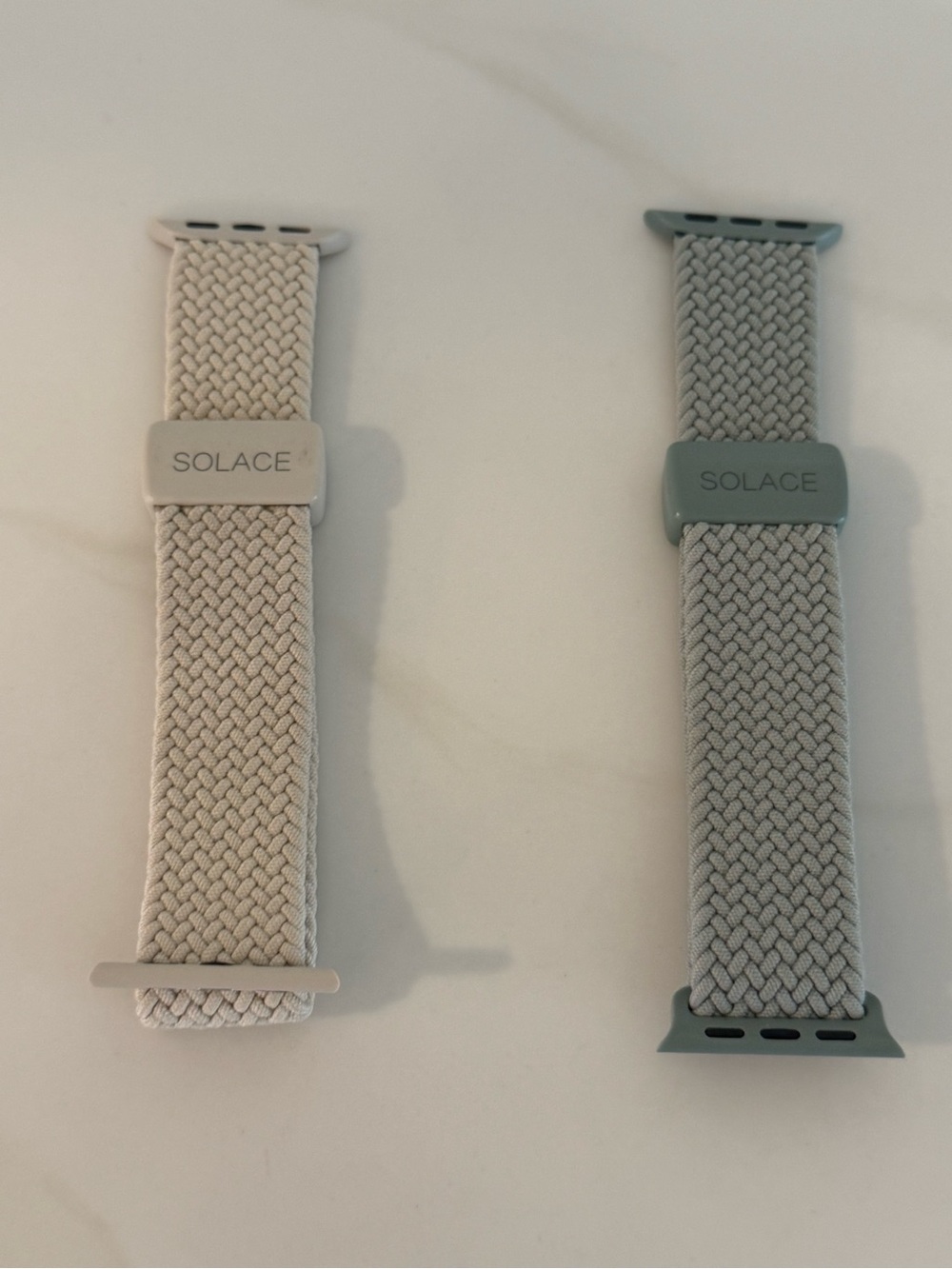 SOLACE Women’s Braided Stretch Watch Band 42mm Stone and agave